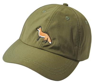 Jäger Mütze : Fuchs - Jagd Cap Geschenke Zubehör für Herren & Damen (One Size - Olivgrün)