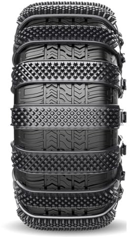 CULTP Auto Reifen Schneeketten für Jeep Wrangler(2door,14cm) 2011-2017,20Stück Winter Verstellbares Notfall Schnee Reifenketten Zubehör,A2-Black