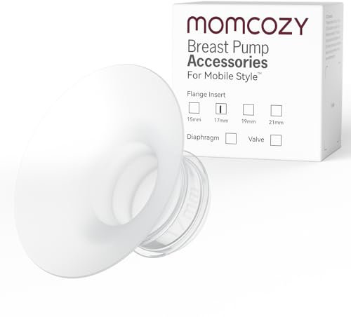 Momcozy Mobile Style | M6 17 mm Flange Insert, Original Mobile Style | M6 Breast Pump Replacement Accessories, 1PC (17mm)