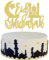 SYKYCTCY 1 Pack Eid Mubarak Cake Topper Glitter Star Ramadan Cake Pick Birthday Cake Decorations for Moon Star Eid Islamic Muslim Theme Party Supplies Gold