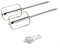 Accessoires pour batteur à œufs - Fouet de rechange pour batteur à main - En acier inoxydable - Outil de cuisine à manivelle (4 bâtonnets x 2)