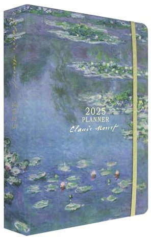 Kokonote Planer 2025 Kalender 2025 Buchkalender Claude Monet Studienplaner 2025 - Terminplaner 2025 - Schulplaner 2025 Ringbuch – Wochenplaner 2025