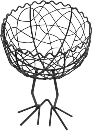 COLLBATH Canasta De Almacenamiento De Hierro Para Frutas y Snacks Diseño Elegante y Versátil Para Cocina y Organización Del Hogar Resistente y Práctico