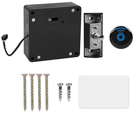 Cabinet Lock Drawer Lock, Auto-rebounce and Auto-Lock Function, Stainless Steel and ABS, Intelligent Locks for Cabinets, Drawer, Lockers, with Card