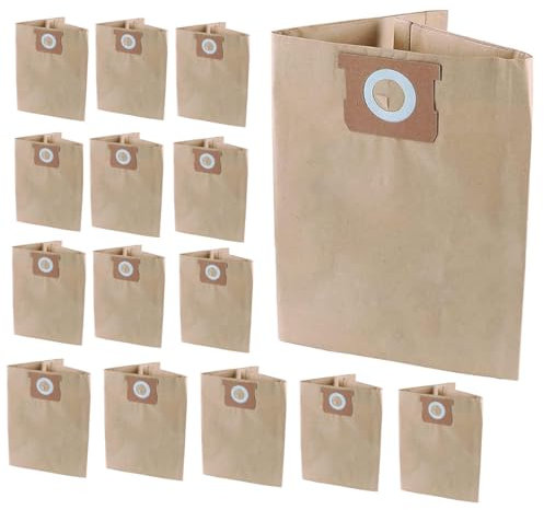 Lot de 15 sacs d'aspirateur pour DEWALT Shop Vac DXVA19-4101 avec filtre pour DXV06P DXV09P DXV09PA Pièces de rechange Accessoires