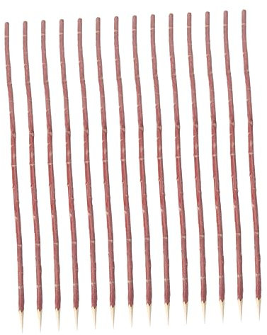 KITANDOVE Barbecue Grill Bbq Forks 100 Pezzi Naturale Salice Bbq Sticks Mais Barbecue Forks Rami Bbq Tools Bbq Sticks in Legno per La Famiglia