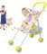 Takluu Kinderwagen Spielen - Faltbarer Kinderwagen mit unterem Korb | Kinderwagen zum Spielen im Freien, Puppenzubehör für Kinder ab 3 Jahren, und Mädchen für unterwegs!