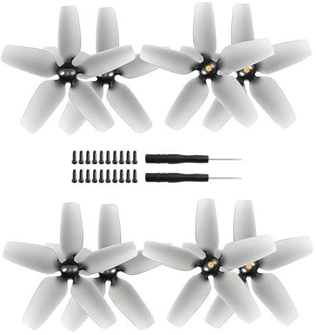 Hengrongshen Avata Propeller, 8 Pcs Drohne Avatar Propeller mit 20 Schrauben & 2 Schraubendreher, Avata Zubehör für Drohnenersatz, 2925S Avatar Propeller Blätter Geräuscharm