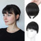 S-noilite Stirnband Mit Pony Fransen, Front Haar Perücke, Synthetische Geflochtene Haarverlängerungen Haarteil, Natürlich Schwarz