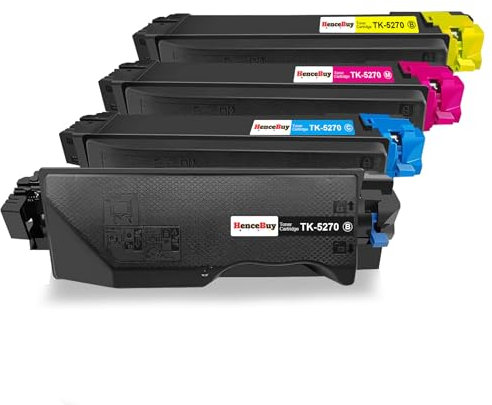 HenceBuy TK5270 Toner Kompatibel für Kyocera TK-5270 TK 5270 für Ecosys M6630cidn M6630 P6230cdn P6230 M6230cidn M6230cidnt TK-5270K TK-5270C TK-5270M TK-5270Y Schwarz Cyan Gelb Magenta (4er-Pack)
