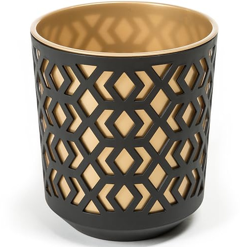 KONZEPT Lot de 2 pots de fleurs 30 cm de diamètre - grand - 12 l, cache-pot en plastique pour plantes d'intérieur idéal pour le salon, la cuisine et le balcon