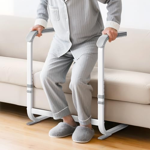 Ovshnrr Stand Assist for Elderly, Chair Lift Assist Adjustable Lift Stand Aid Mobility Standing Aid Rail for Couch, Sofa, Bed Assistance Handle for Patients,Seniors and Disabled