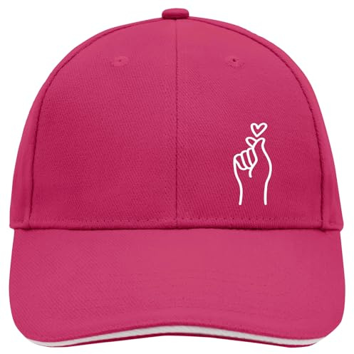 Huuraa Cappy Mütze K-Pop Fingerherz Zeichen Geschenk | Baseballkappe Basecap Kappe Geschenkidee Unisex Baseball Cap