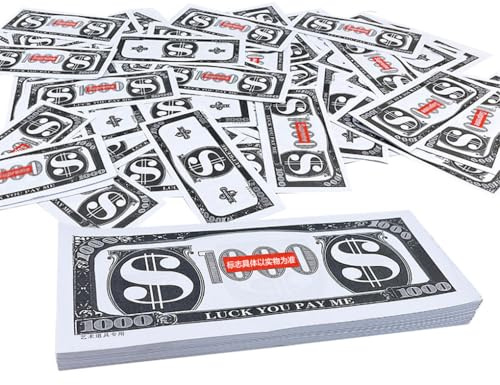osiuujkw Geldpistole, automatisches Spielzeug zum Abfeuern von Geldscheinen und Coupons, robust und tragbar, perfekt für Partys und Veranstaltungen, Papiergeld (500)