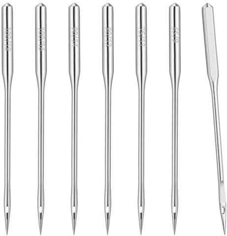 DOPENSPI Lot de 60 aiguilles universelles pour machine à coudre - Différentes tailles 65/9 75/11 80/12 90/14 100/16 110/18 - Pour machine à coudre domestique courante