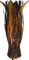 GURU SHOP Tischlampe/Tischleuchte `Flores`, in Bali Handgemacht aus Naturmaterial - Gelb, 70x20x20 cm