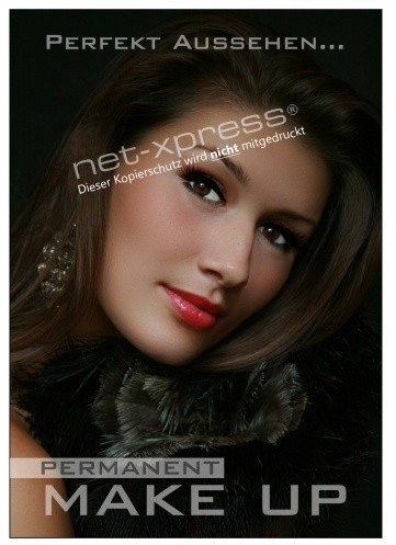 net-xpress Kosmetikposter Permanent Make-up A1, Werbeplakat Plakat Poster Kosmetik