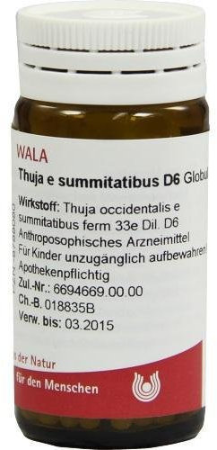 THUJA E SUMMITATIBUS D 6 Globuli 20 g