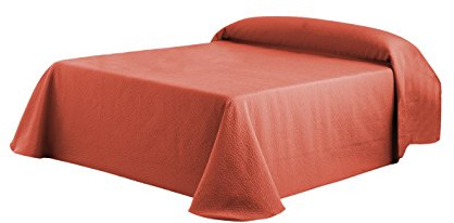 Eysa Bettüberwurf, Polyester, 200 cm, 75, 25 Prozent Baumwolle, Kies Tagesdecke, Orange/09