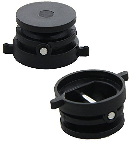 Mangobuy 10pcs 32mm Diameter Surfboard Leash Plug Sup Board Surfing Leash Plugs-Black