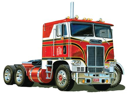AMT AMT1046-1: 25 White Freighliner 2-in-1 SC/DD Cabover Tractor (75th Anniversary)