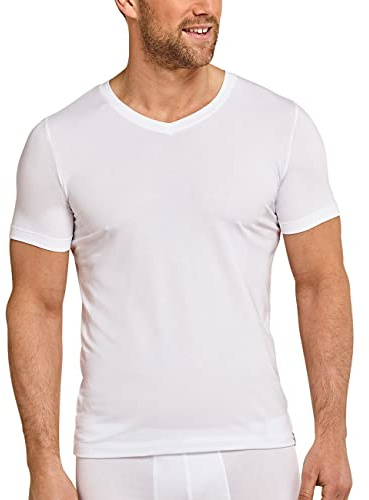 Schiesser Herren Shirt Kurzarm 1/2 Unterhemd Long Life Soft V-Neck - 149043
