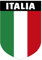 Artimagen Pegatina Escudo Italia con Texto 40x60 mm.