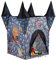 Relaxdays Haunted Castle Play Tent, Spooky Playhouse for Girls and Boys, Age 3 and Up, HxWxD: 132 x 110 x 110 cm, Grey