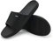HEVA Chaussures de Plage Piscine Claquette Homme Intérieur Bain Extérieur Slide Sandales（7-41 Noir）