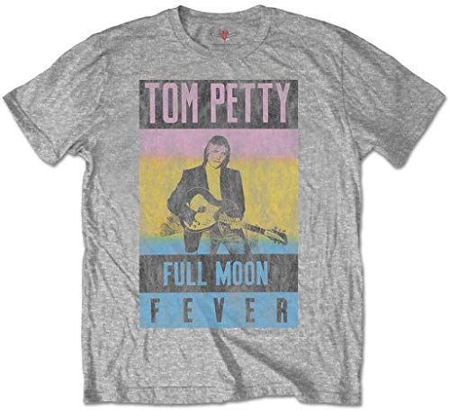 Tom Petty & The Heartbreakers 'Full Moon Fever' (Grey) T-Shirt