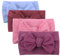 Lazzboy Haarband Baby Stirnband Mädchen Bowknot Turban Headwrap Knot Neugeborenen Säugling Kleinkind Festes Bogen 4pcs Zusätze Headwear(D)