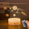 Solar System 3D Luce Notturna Bambini Lampada da Illusione dell'universo galassia LED con telecomando per gli amanti dello spazio,ragazzi, come regalo migliore