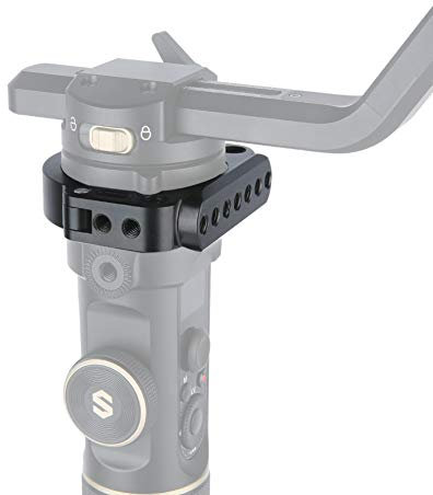 NICEYRIG Abrazadera de Montaje para Zhiyun Crane 2S Gimbal estabilizador, Anillo de Montaje de extensión con riel NATO Integrado