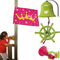 SPIELTURMKING Zubehörset Prinzessin/Pirat Spielturmzubehör Fahne Lenkrad Glocke Fernrohr (Prinzessin)