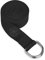 Gaiam Yoga-Gurt, 2,4 m, Stretch-Band mit verstellbarer Metall-D-Ring-Schnalle, Schlaufe – Übung & Fitness Stretching für Yoga, Pilates, Physiotherapie, Tanz, Fitness-Workouts (schwarz)