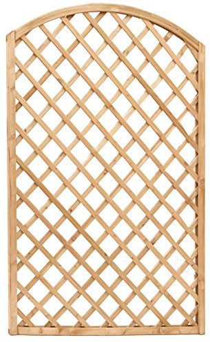 Inferramenta Koem Panneau grillagé modulaire à arc 90 x 180 cm en bois de pin imprégné en Autoclave