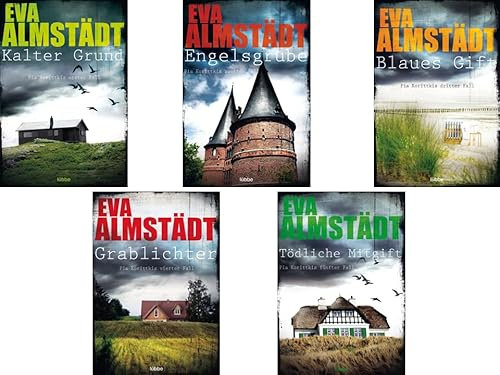 Eva Almstädt - Kommissarin Pia Korittki ermittelt | 5er Set als Softcover | Kalter Grund + Engelsgrube + Blaues Gift + Grablichter + Tödliche Mitgift