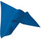 EXNER Hals-Tuch, Schal, Küchen-Krawatte, für Koch, Bäcker, Konditor, Küche, Gastronomie, B 115 x L 75cm x L 75cm, Baumwoll-Mischgewebe, Farbe royal blue