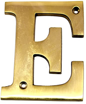 eSplanade Brass House - Targhetta per porta dell'hotel, con lettera dell'alfabeto A, 10,2 cm (E Alphabet-4)