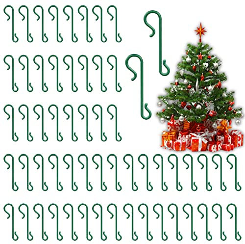 Annhao 230 Pièces Crochets d'arbre de Noël, Crochet Boule de Noel en Forme de S, Crochets d'Ornement de Noël, Accroche boule de noel, Cintres pour Sapin de Noël, Guirlande de Noël, Vigne de Noël(Vert)