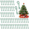 Annhao 230 Pezzi Ganci Albero di Natale, Ganci per palline di natale a Forma di S, Ganci per Decorazioni Albero di Natale, Appendini per Albero di Natale, Ghirlanda di Natale, Vite di Natale(Verde)