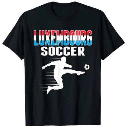 Luxemburg Fußball-Fans Trikot Luxemburgische Fußball-Liebhaber T-Shirt
