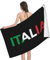 321 Serviette 80X130cm Italie Italie Drapeau Italien Serviette De Voyage Pliable Serviette De Plage Douce Serviettes De Piscine pour Voyage, Sport, Randonnée
