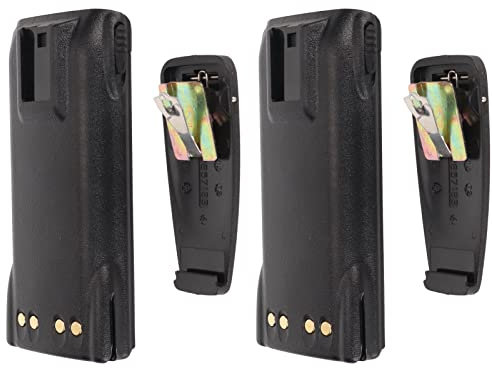 7.2V 1800mAh Two Way Radio Rechargeable Batteries, 2 Packs Lithium Ion Battery for Motorola GP320 GP328 GP338 GP340 GP360 HT750 HT1250 PRO5150