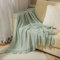 Homxi Überzug Sofa 2 Sitzer,Sofabezug Einfarbig mit Raute Sofa Polyester Überwurf Handtuch Sofa Hellgrün Sofahusse Universal 130x230CM
