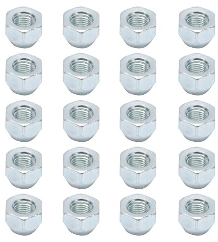 ZEALfix 20x Dadi Ruota Collare Conico compatibile con accessori Ford Toyota Mazda Fiesta Focus Fusion KA Transit C-Max Kuga Puma Aygo M12 x 1,5 60° SW19