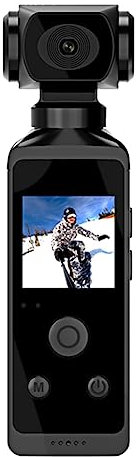 iFutniew 4K Pocket Action Camera Helmet Camera with Waterproof Case for Travel WithoutCard