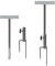 2 piezas Carteles de yarda con estaca de metal para jardín Soporte para carteles Soporte para caña, patio, césped