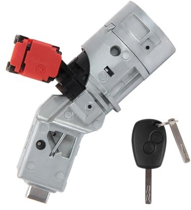 DOCAS compatible avec Renault Clio 3 Kangoo 2 Dacia Duster Sandero Nissan NV300 NV400 Interrupteur d'allumage avec touche de cylindre de verrouillage,Serrure d'allumage Direction avec clé 7701208408
