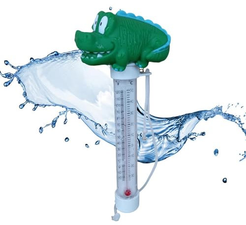 Fellflying Termoscopio de piscina de dibujos animados flotante, sensor de temperatura de de piscina | Indicador flotante de temperatura del agua,Medidor de temperatura del agua de lecturas